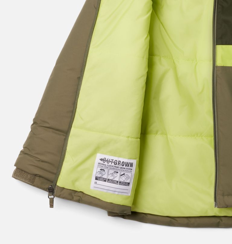 Kids' Valley Runner II Jacket, Color: Stone Green, Greenscape, Voltage, image 3