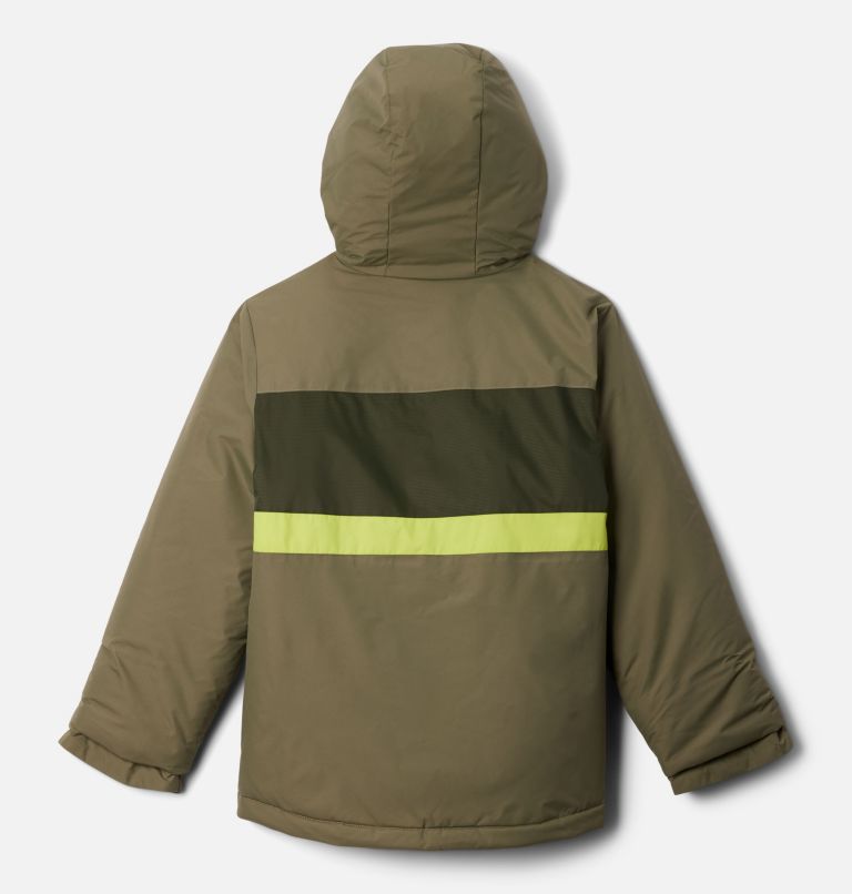 Kids' Valley Runner II Jacket, Color: Stone Green, Greenscape, Voltage, image 2