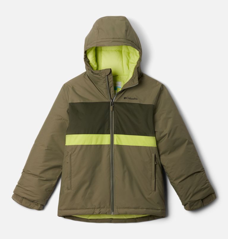 Kids' Valley Runner II Jacket, Color: Stone Green, Greenscape, Voltage, image 1