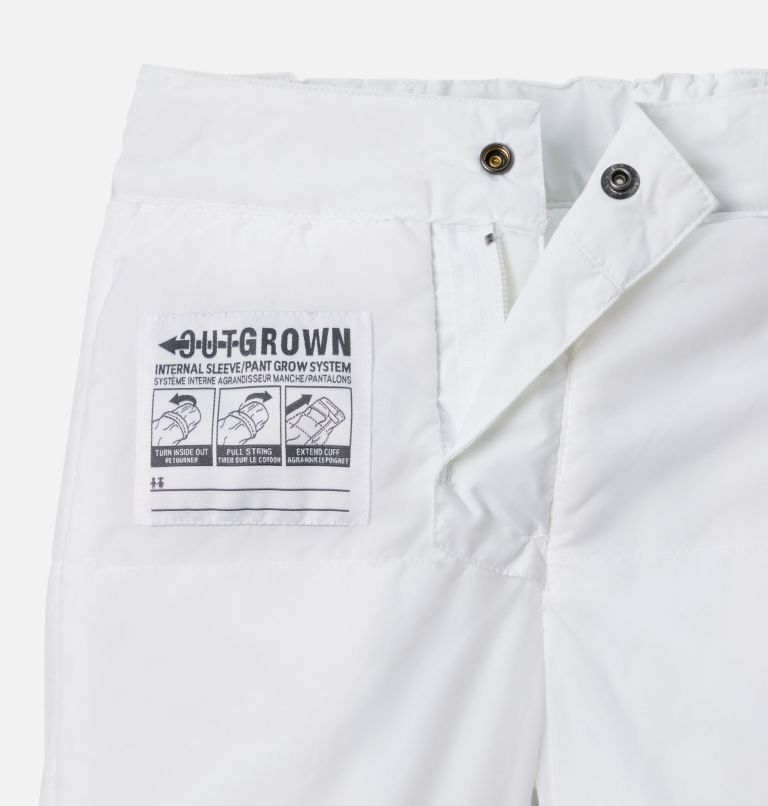 Girls' Toddler Starchaser Peak III Pants, Color: White, image 3