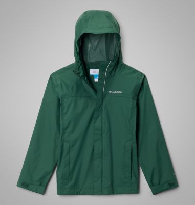 Boys' Watertight II Waterproof Jacket, Color: Rain Forest, image 1