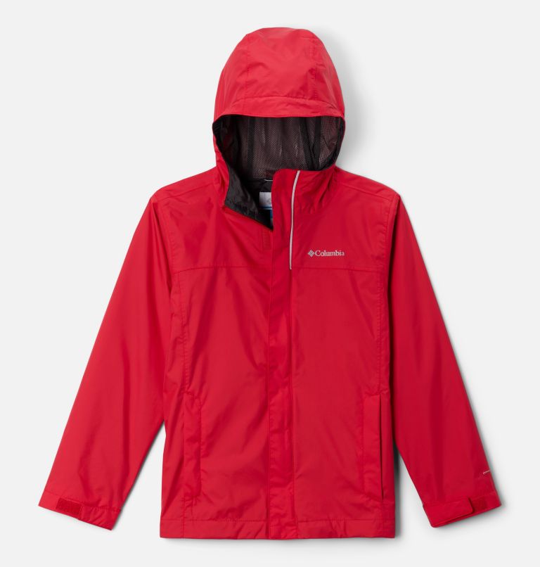 Boys' Watertight II Waterproof Jacket, Color: Mountain Red, image 1