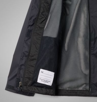 Girls' Arcadia II Waterproof Jacket, Color: Black, image 10