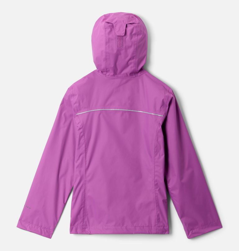 Girls' Arcadia Rain Jacket, Color: Razzle, image 2