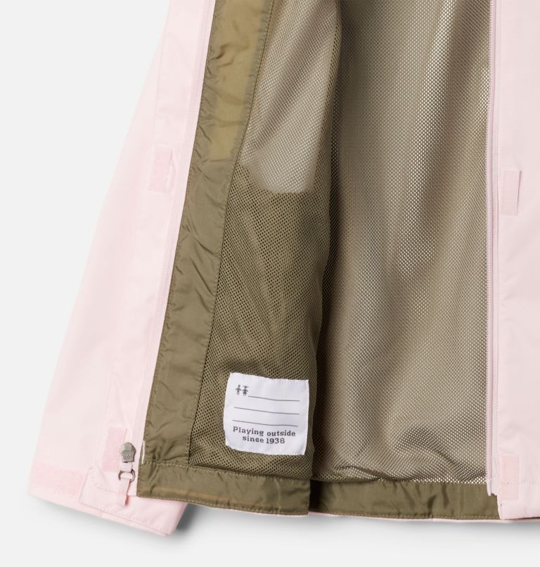 Girls' Arcadia Rain Jacket, Color: Satin Pink, image 3