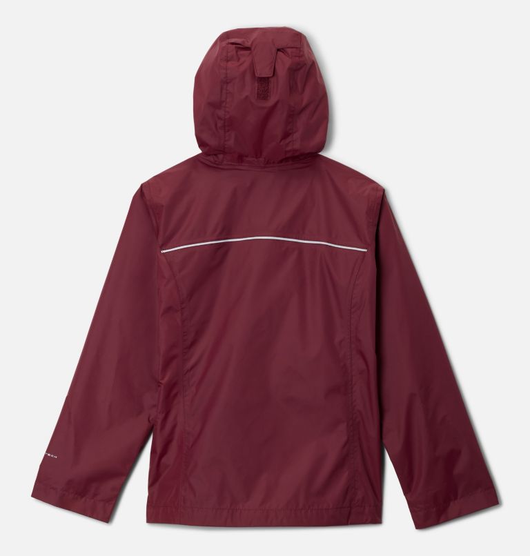 Girls' Arcadia Rain Jacket, Color: Rich Wine, image 2