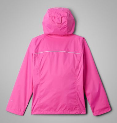 Girls' Arcadia II Waterproof Jacket, Color: Pink Ice, image 12