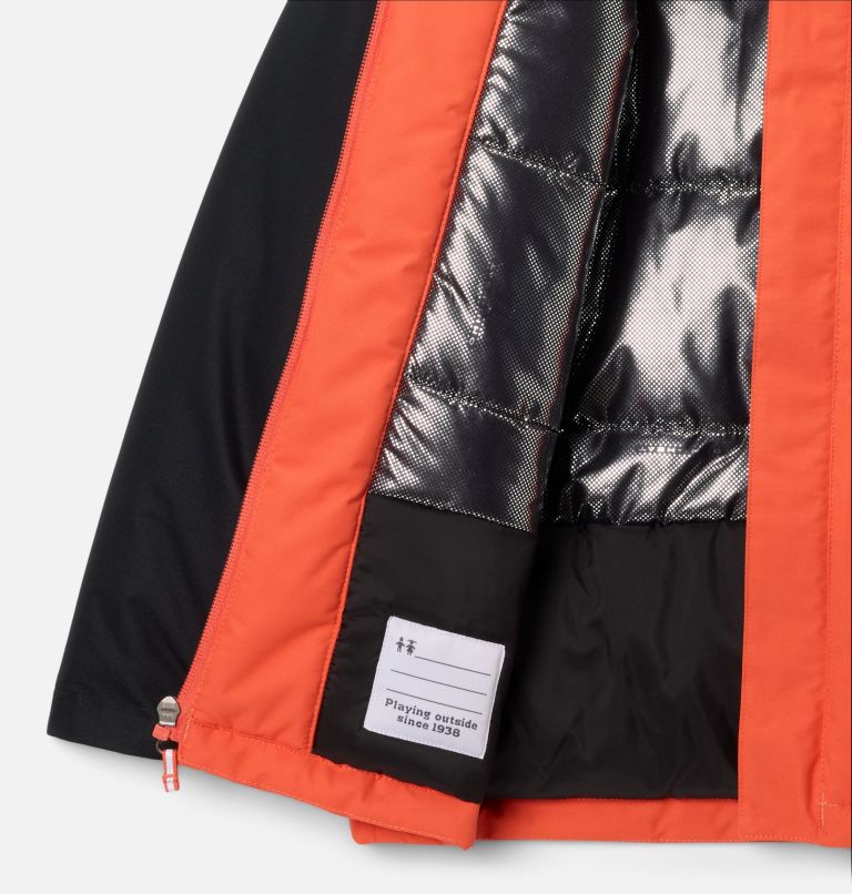 Boys' Hikebound II Insulated Jacket, Color: Zing, Black, image 3