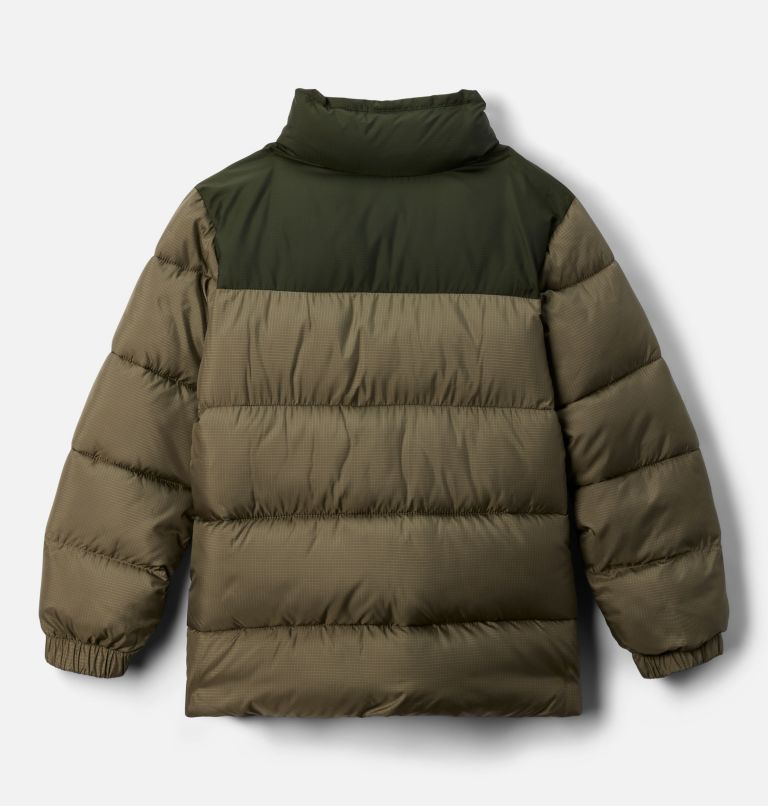 Kids' Puffect II Jacket, Color: Stone Green, Greenscape, image 2