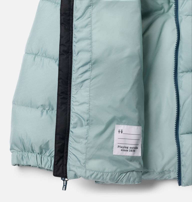Kids' Puffect II Jacket, Color: Crushed Blue, Black, image 3