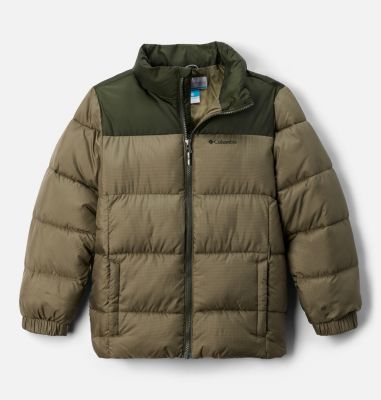 Youth Puffect II Puffer Jacket, Color: Stone Green, Greenscape, image 1