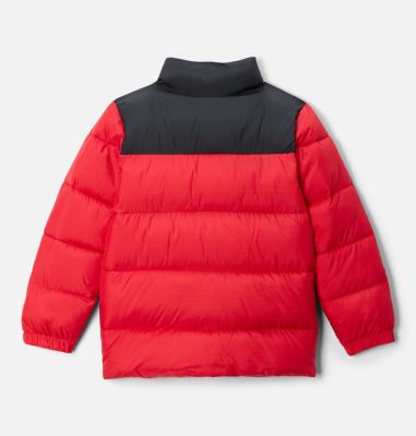 Youth Puffect II Puffer Jacket, Color: Mountain Red, Black, image 12