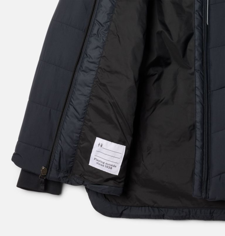 Girls' Katelyn Crest III Hooded Insulated Jacket, Color: Black, image 3