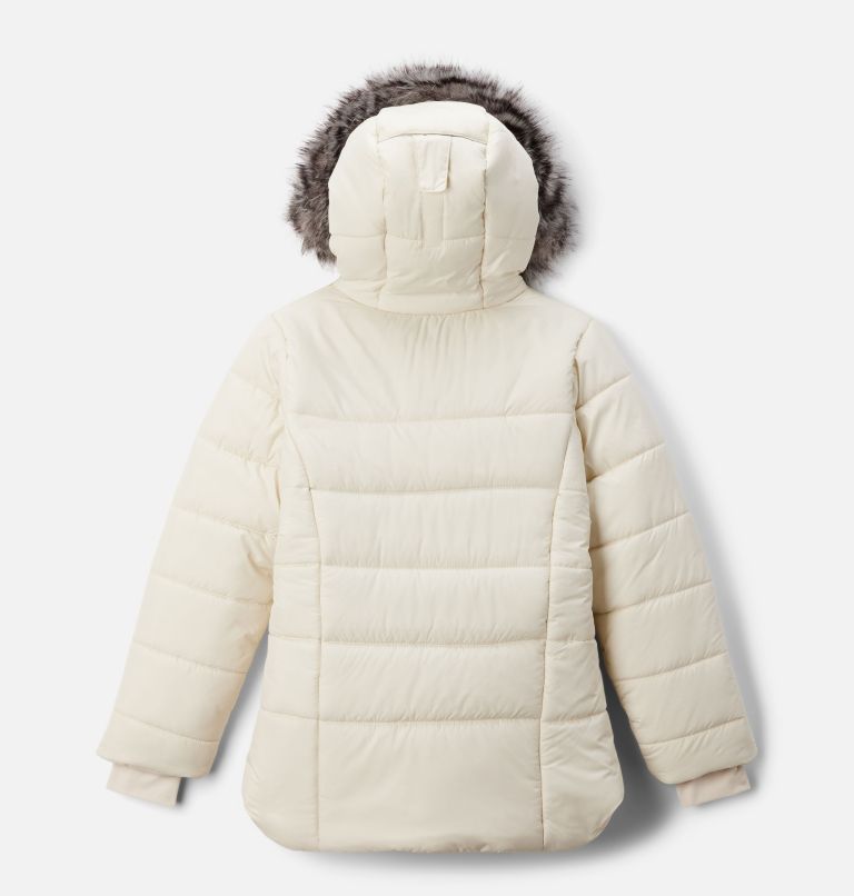 Girls' Katelyn Crest III Hooded Jacket, Color: Chalk, image 2