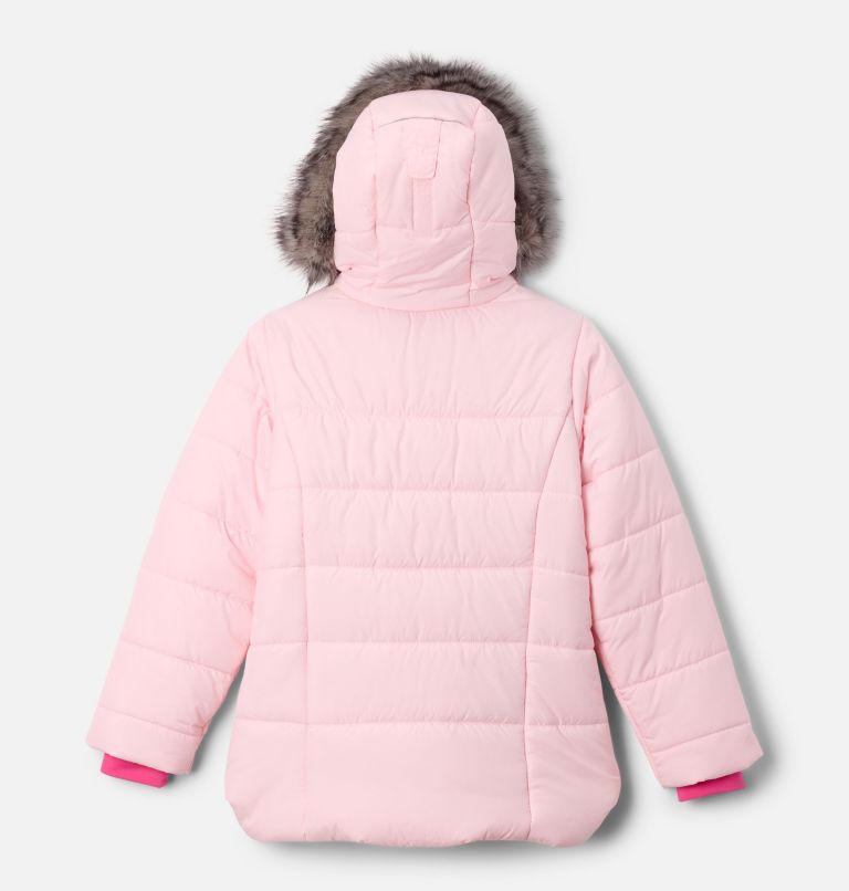 Girls' Katelyn Crest III Hooded Jacket, Color: Satin Pink, image 2
