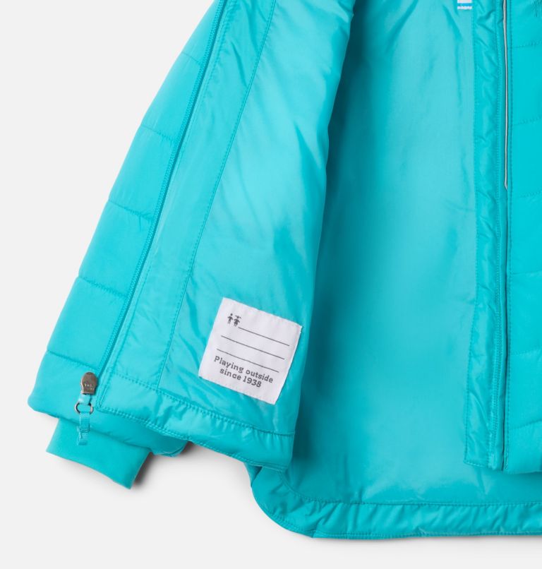 Girls' Toddler Katelyn Crest III Hooded Jacket, Color: Geyser, image 3
