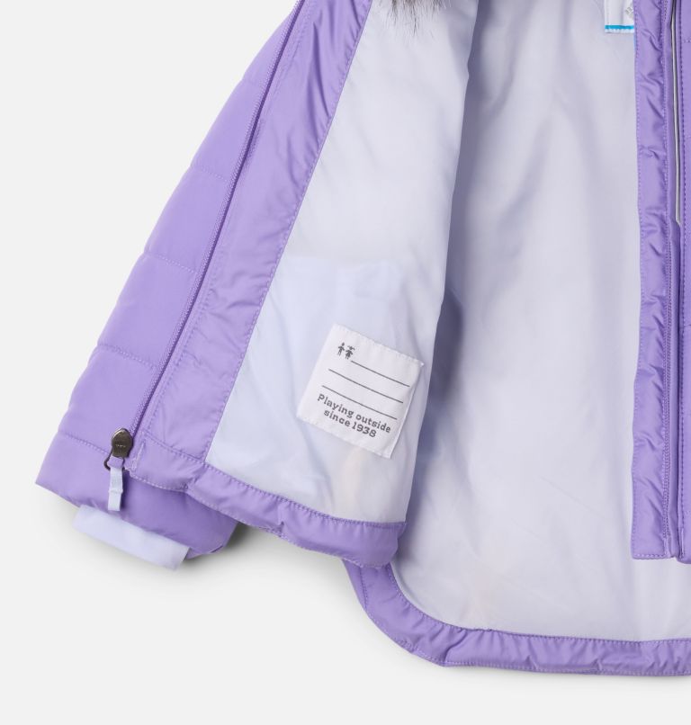 Girls' Toddler Katelyn Crest III Hooded Jacket, Color: Paisley Purple, image 3