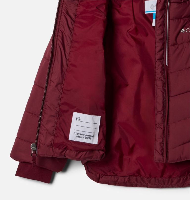 Girls' Toddler Katelyn Crest III Hooded Jacket, Color: Rich Wine, image 3