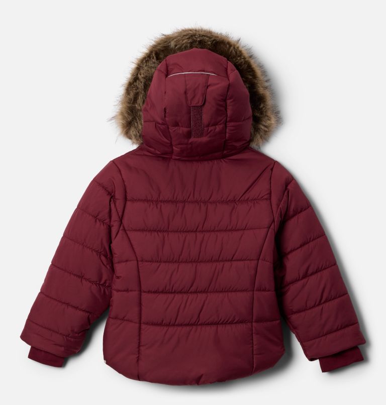 Girls' Toddler Katelyn Crest III Hooded Jacket, Color: Rich Wine, image 2
