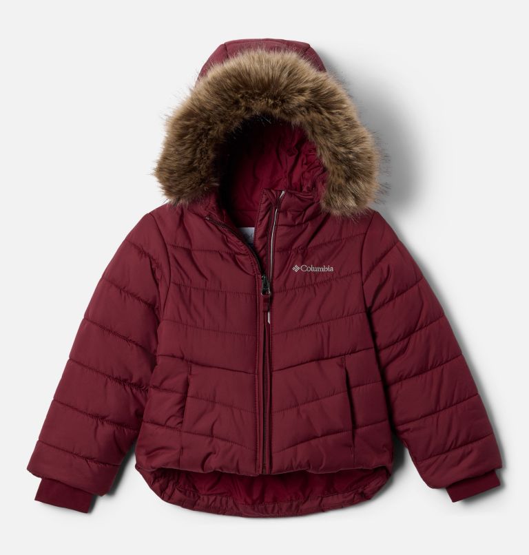 Girls' Toddler Katelyn Crest III Hooded Jacket, Color: Rich Wine, image 1