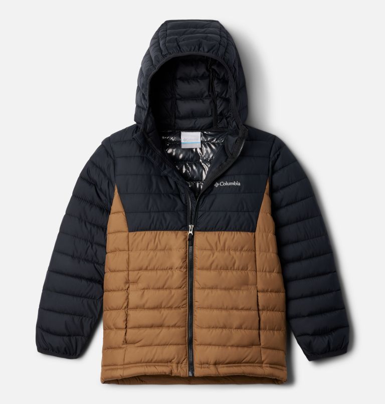 Manteau à capuchon Powder Lite II pour garçons, Color: Delta, Black, image 1