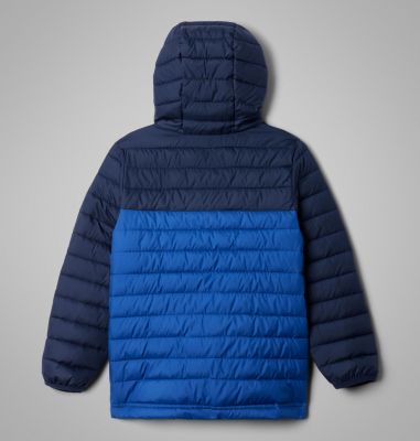 Manteau à capuchon Powder Lite II pour garçons, Color: Mountain Blue, Collegiate Navy, image 8