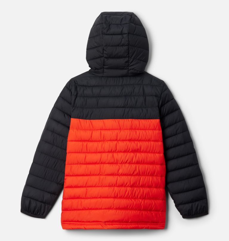 Manteau à capuchon Powder Lite II pour garçons, Color: Spicy, Black, image 2