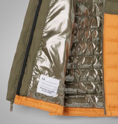 Manteau à capuchon Powder Lite II pour garçons, Color: Sunstone, Stone Green, image 12