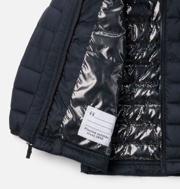 Boys' Toddler Powder Lite II Hooded Jacket, Color: Black, image 3