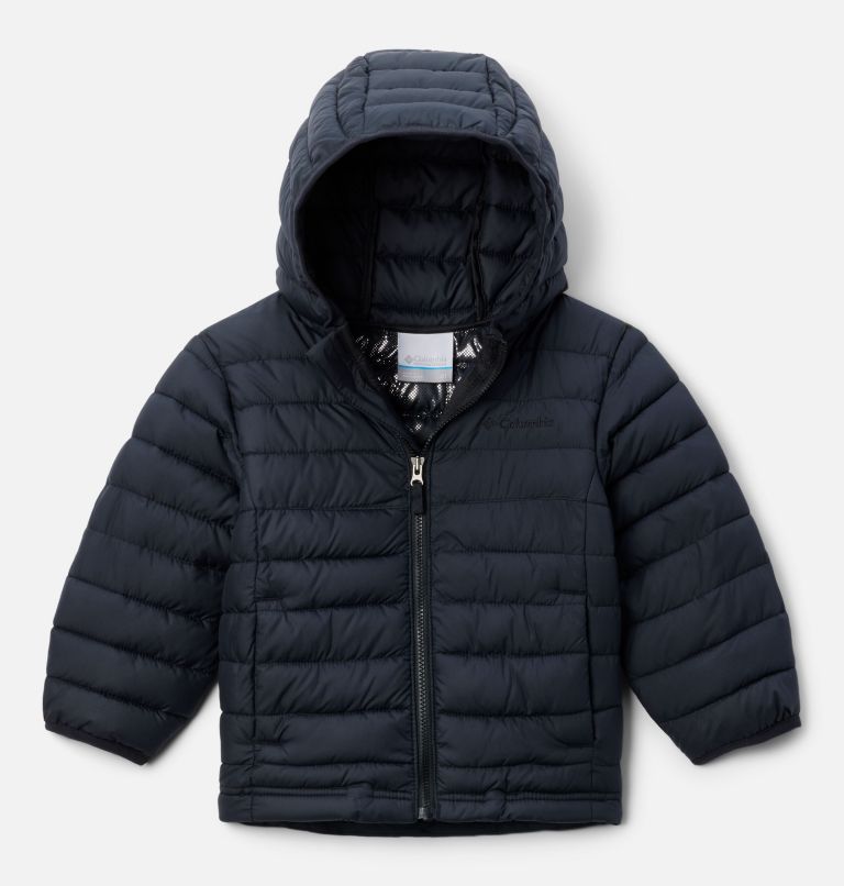 Boys' Toddler Powder Lite II Hooded Jacket, Color: Black, image 1
