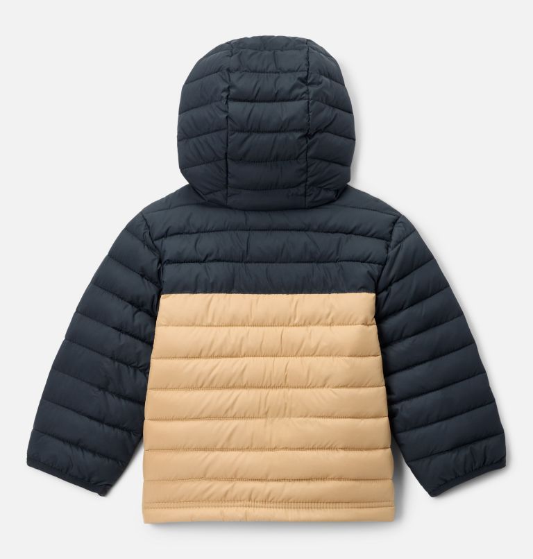 Boys' Toddler Powder Lite II Hooded Jacket, Color: Canoe, Black, image 2
