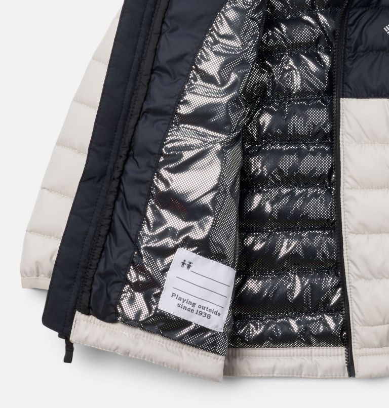 Boys' Toddler Powder Lite II Hooded Jacket, Color: Dark Stone, Black, image 3