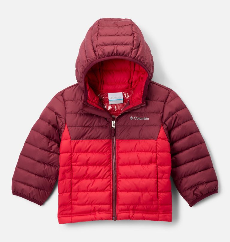 Boys' Toddler Powder Lite II Hooded Jacket, Color: Mountain Red, Rich Wine, image 1