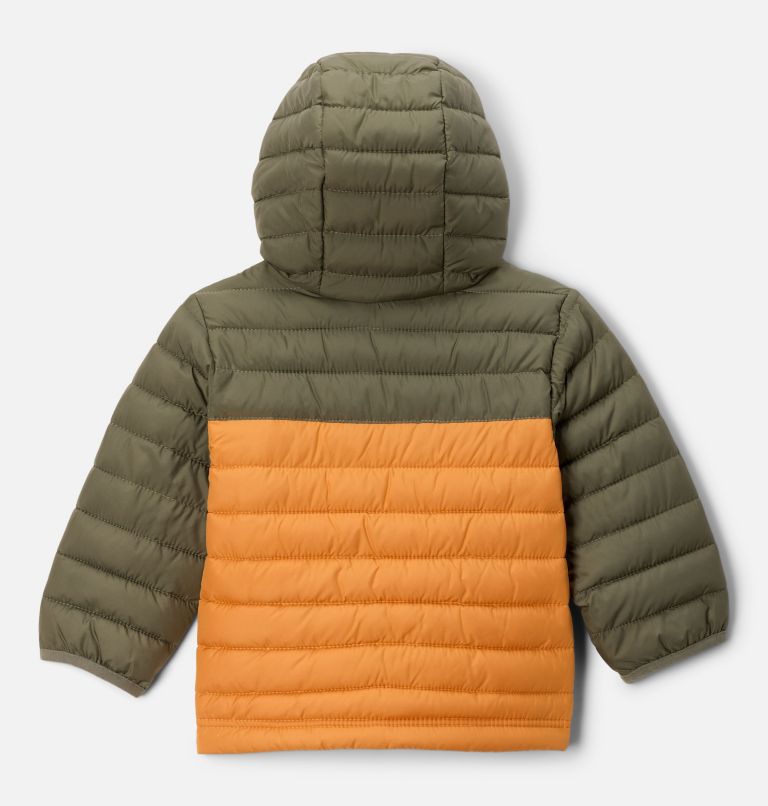 Boys' Toddler Powder Lite II Hooded Jacket, Color: Sunstone, Stone Green, image 2