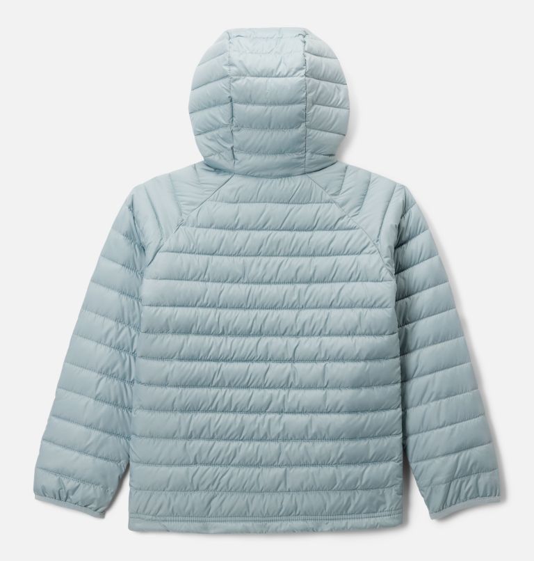 Girls' Powder Lite II Hooded Jacket, Color: Crushed Blue, image 2