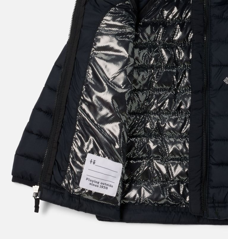 Girls' Toddler Powder Lite II Hooded Jacket, Color: Black, image 3