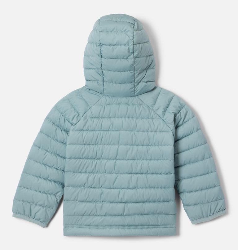 Girls' Toddler Powder Lite II Hooded Jacket, Color: Crushed Blue, image 2