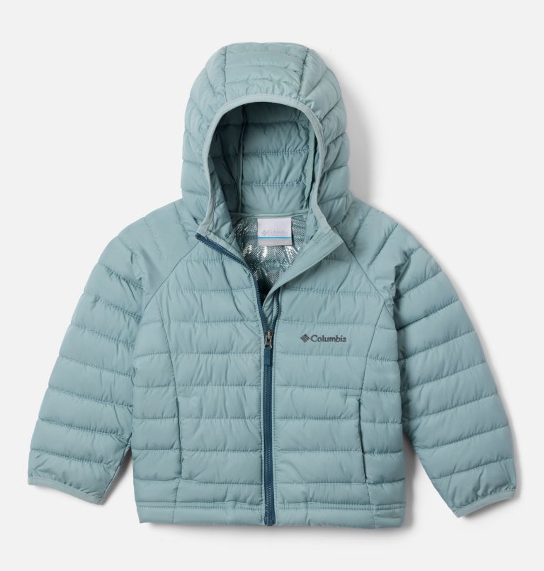 Girls' Toddler Powder Lite II Hooded Jacket, Color: Crushed Blue, image 1