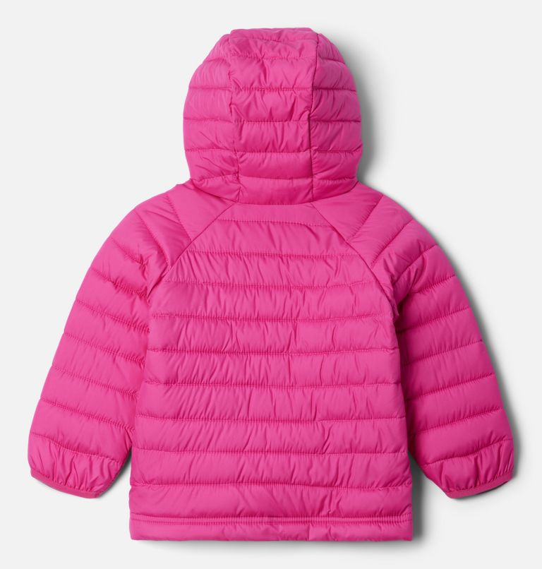 Girls' Toddler Powder Lite II Hooded Jacket, Color: Pink Ice, image 2