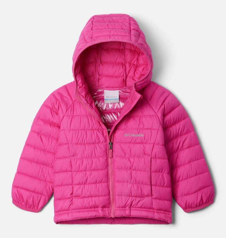 Girls' Toddler Powder Lite II Hooded Jacket, Color: Pink Ice, image 1