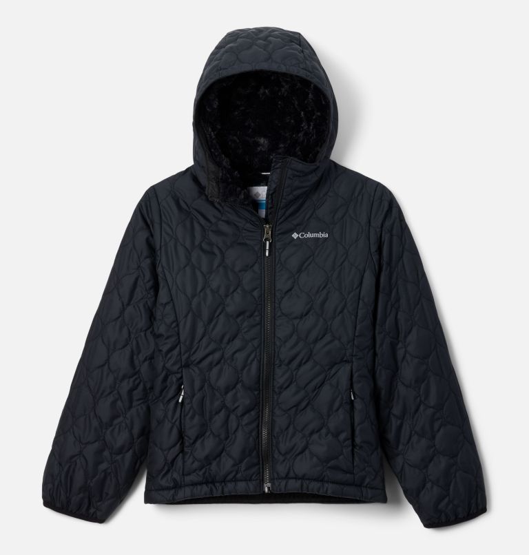 Girls' Bella Plush II Jacket, Color: Black, image 1