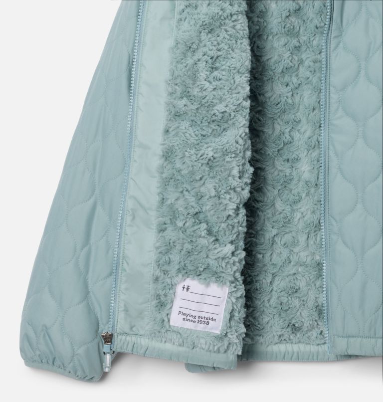 Girls' Bella Plush II Jacket, Color: Crushed Blue, image 3