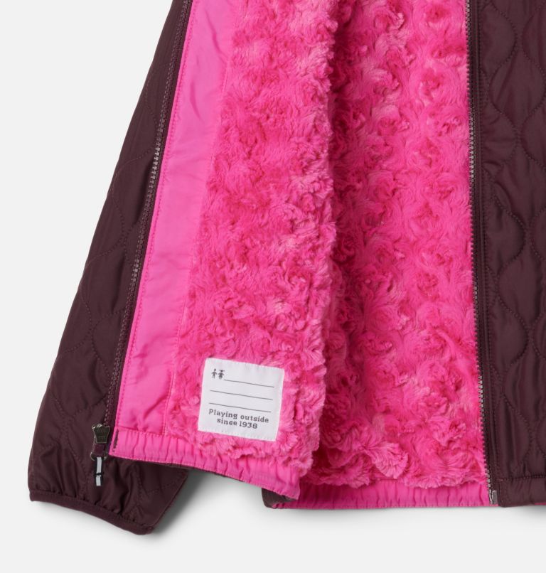Girls' Bella Plush II Jacket, Color: Moonvista, image 3