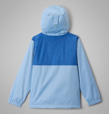 Boy's Rainy Trails II Fleece Lined Waterproof Jacket, Color: Ripple Blue, Mountain Blue Slub, image 6