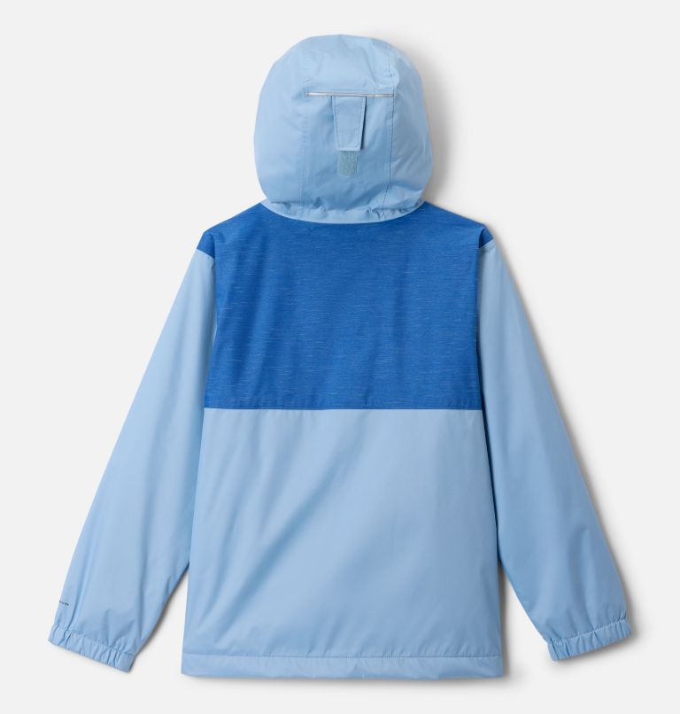 Boy's Rainy Trails II Fleece Lined Waterproof Jacket, Color: Ripple Blue, Mountain Blue Slub, image 2