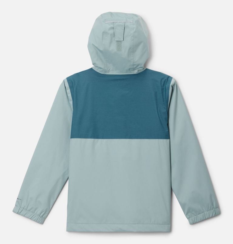 Boys' Rainy Trails II Fleece Lined Jacket, Color: Crushed Blue, Everblue Slub, image 2