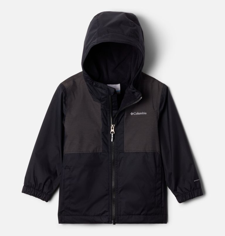 Boys' Toddler Rainy Trails II Fleece Lined Jacket, Color: Black, Black Slub, image 1