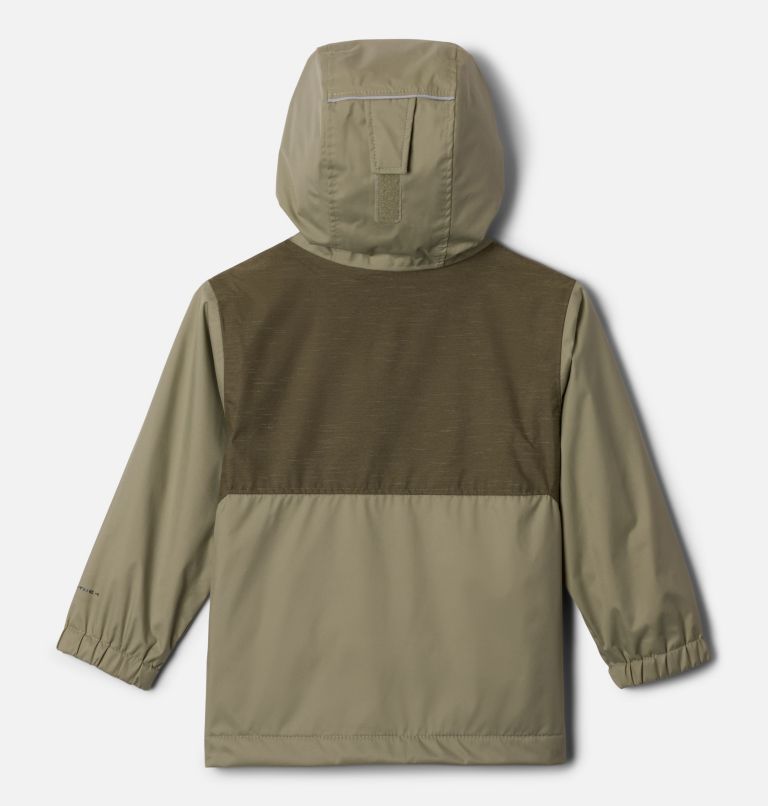 Boys' Toddler Rainy Trails II Fleece Lined Jacket, Color: Safari, Stone Green Slub, image 2