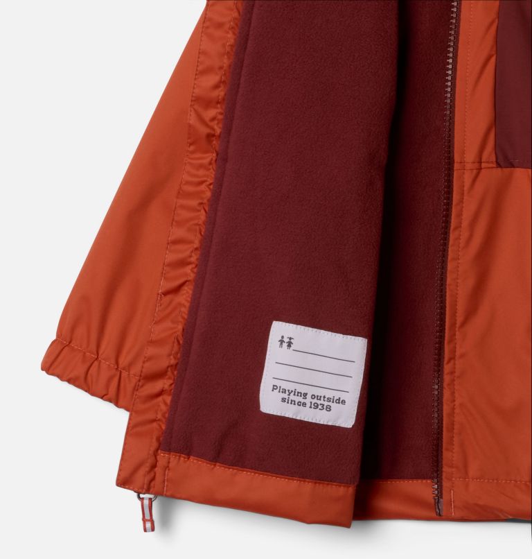 Boys' Toddler Rainy Trails II Fleece Lined Jacket, Color: Tuscan, Spice Slub, image 3