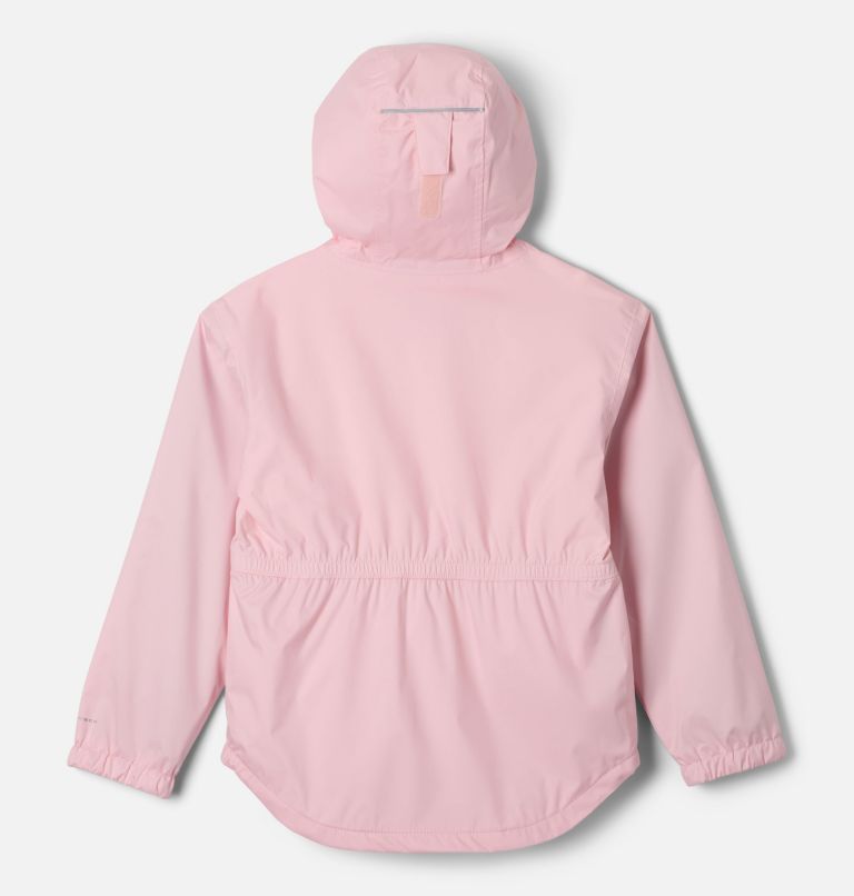 Girl's Rainy Trails III Fleece Lined Waterproof Jacket, Color: Satin Pink, image 2